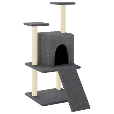 Árbol de gato con rasguños en sisal gris oscuro 110 cm Patapouf