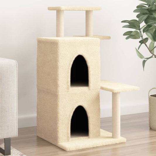 Cat tree with double -sided sisal scientists