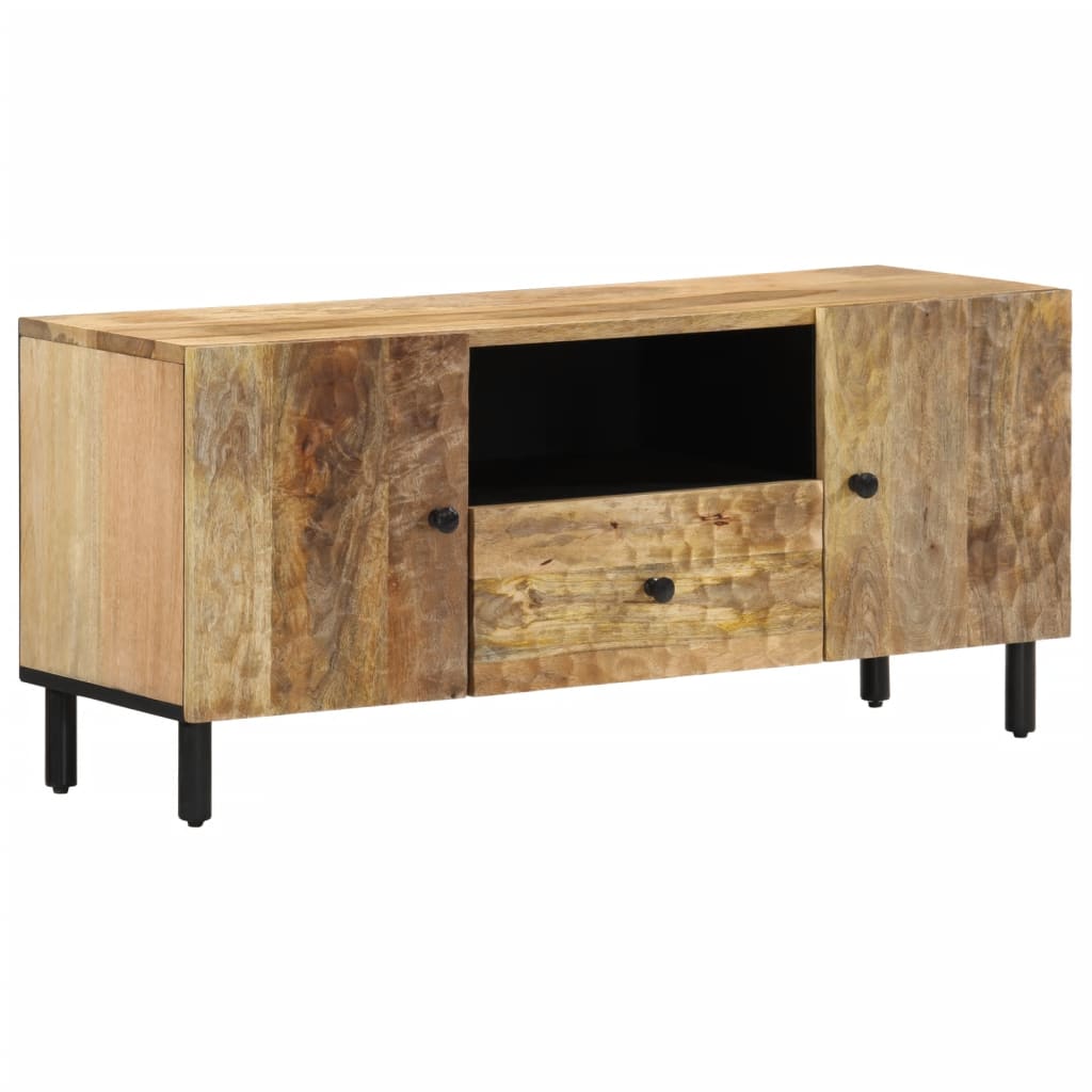 Meuble TV 105cm Bois massif de manguier