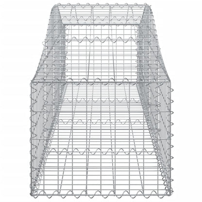 Arched Gabions baskets 5 pcs 200x50x40/60 cm Galvanized iron