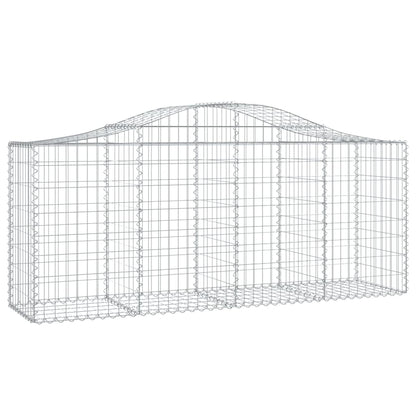 Paniers à gabions arqués 11 pcs 200x50x80/100 cm Fer galvanisé