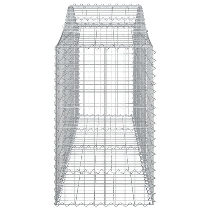 Paniers à gabions arqués 11 pcs 200x50x80/100 cm Fer galvanisé