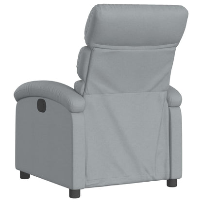 Fauteuil de massage inclinable Gris clair Tissu