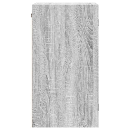 Armoire murale avec portes en verre sonoma gris 35x37x68,5 cm