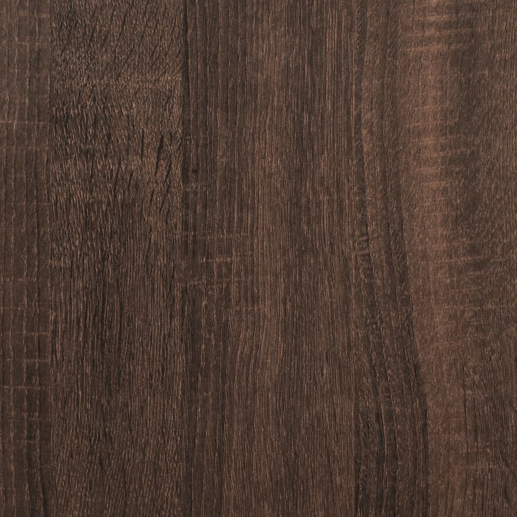 Armoire de salle de bain chêne marron 33x33x120,5 cm