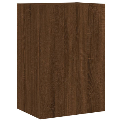 Unités murales TV 6 pcs chêne marron bois d'ingénierie