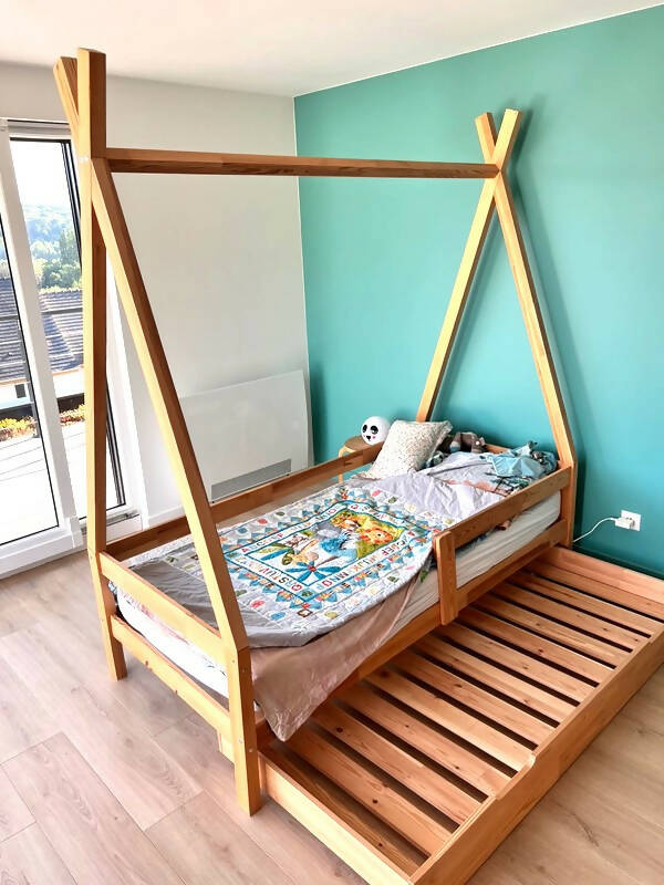 Cama tipi con cajón