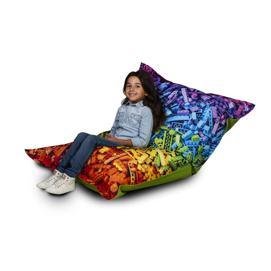 Kids Modern Bricks Giant Bean Bag