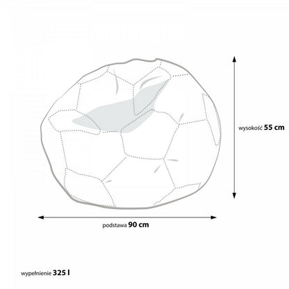 Giant Pouf Soccer Football Ball Ball Italia