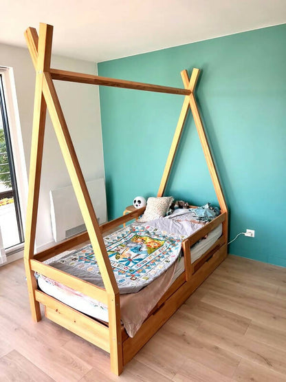 Cama tipi con cajón